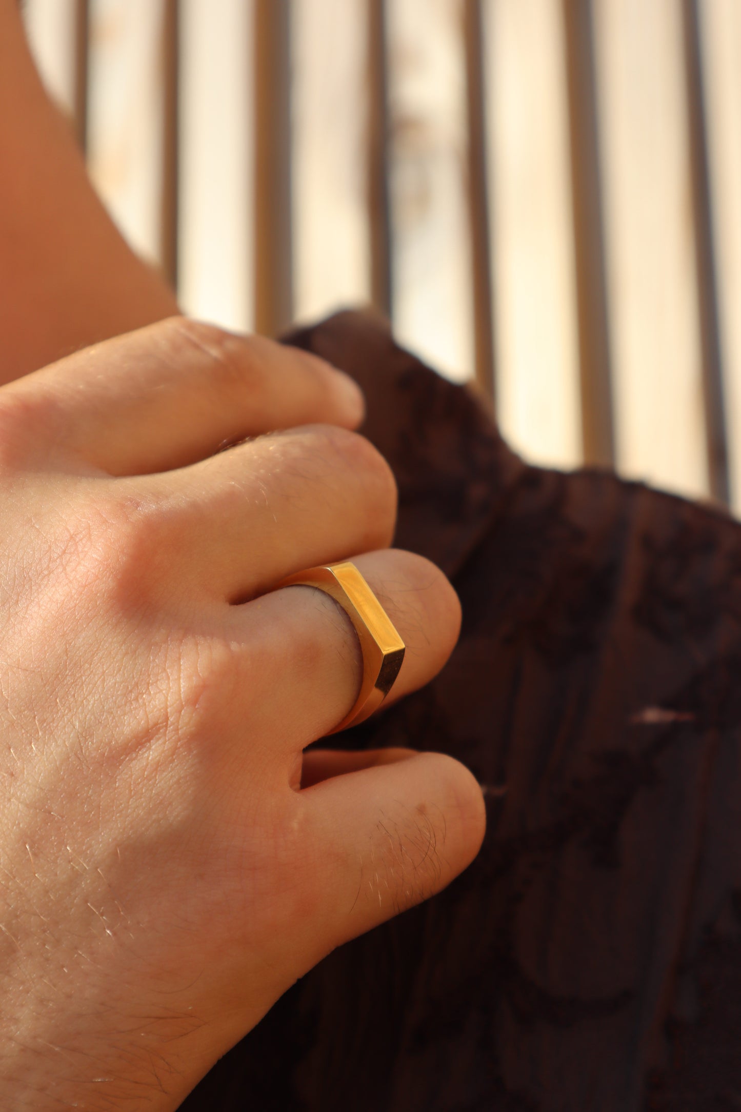 SIGNET CUFF RING