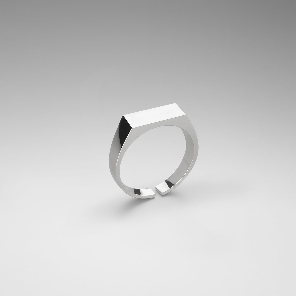 SIGNET CUFF RING